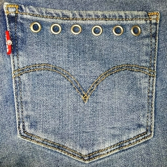 711 Levi's 26 Skinny Raw Cut Jeans 👖  26 x 25 - Picture 5 of 11